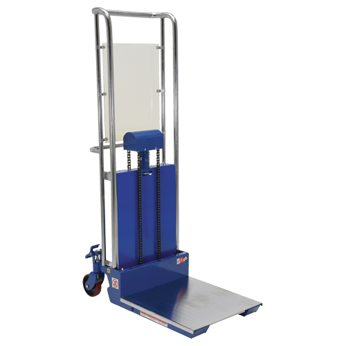 Hefti-Lift Load Stacker, Foot Pump Operated, 880 lbs. Capacity, 59" Max Lift Action Paper