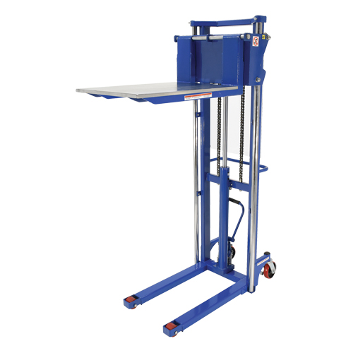 Gerbeur Hefti-Lift, M&eacute;canisme Pompe au pied, Capacit&eacute; de 1500 lb, Levage max de 63" Action Paper