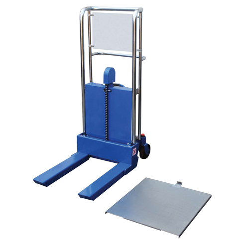 Hefti-Lift Load Stacker, Foot Pump Operated, 880 lbs. Capacity, 44" Max Lift Action Paper