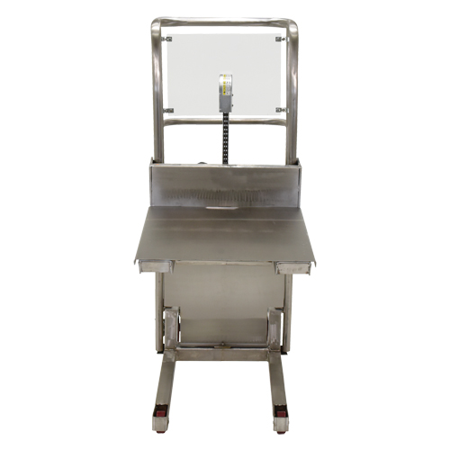 Hefti-Lift Load Stacker, Foot Pump Operated, 450 lbs. Capacity, 45-5/8" Max Lift Action Paper