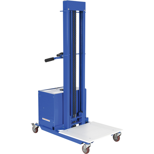 Quick Lift Stacker, Electric Operated, 400 lbs. Capacity, 72" Max Lift Action Paper