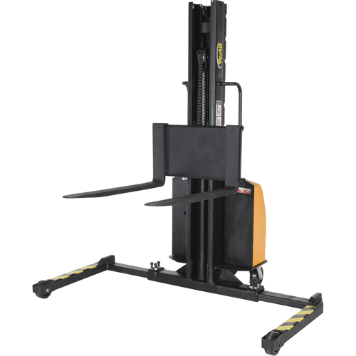 Gerbeur motoris&eacute; avec m&acirc;t &eacute;troit, Fonctionnement &eacute;lectrique, Capacit&eacute; 1500 lb, Lev&eacute;e max 63" Action Paper