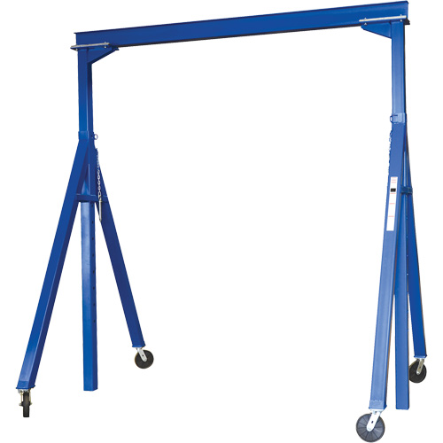 Adjustable Steel Gantry Crane, 10' L, 2000 lbs. (1 tons) Capacity Action Paper