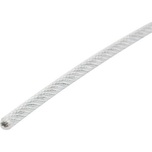 Wire Rope, 1000' (304.8 m) x 1/4", 7000 lbs. (3.5 tons), Galvanized Action Paper