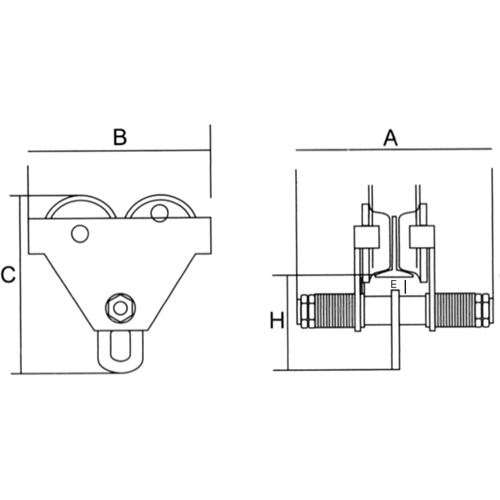 Chariot r&eacute;glable avec plaques de s&eacute;curit&eacute;, 6000 lb (3 tonnes) Action Paper