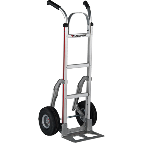 Knocked Down Hand Truck, Dual Handle, Aluminum, 48" Height, 500 lbs. Capacity Action Paper