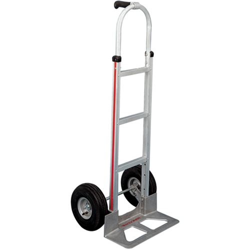 Knocked Down Hand Truck, Single Grip Handle, Aluminum, 52" Height, 500 lbs. Capacity Action Paper