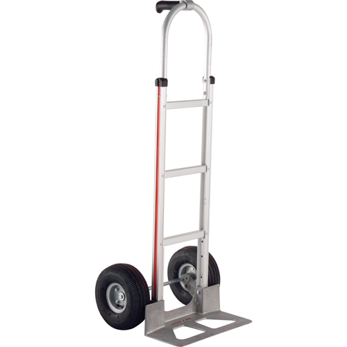Knocked Down Hand Truck, Single Grip Handle, Aluminum, 52" Height, 500 lbs. Capacity Action Paper