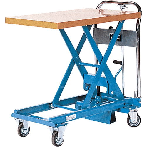Dandy Lift Scissor Lift Table, 31-1/2" L x 19-7/10" W, Steel, 550 lbs. Capacity Action Paper