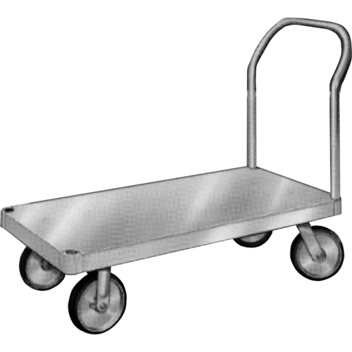 Aluminum Platform Truck, 24" W x 36" L, 2000 lbs. Cap., Rubber Wheels Action Paper