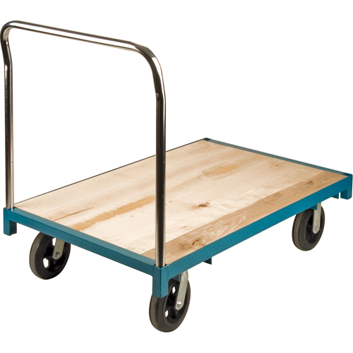 Heavy-Duty Platform Truck, 48" L x 30" W, 2000 lbs. Capacity, Rubber Casters Action Paper