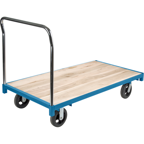 Heavy-Duty Platform Truck, 60" L x 30" W, 2000 lbs. Capacity, Rubber Casters Action Paper