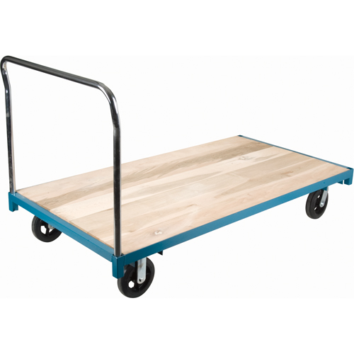 Heavy-Duty Platform Truck, 96" L x 48" W, 2000 lbs. Capacity, Rubber Casters Action Paper