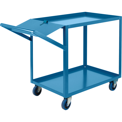 Order Picking Carts, 36" H x 24" W x 52" D, 2 Shelves, 1200 lbs. Capacity Action Paper
