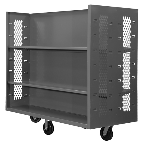 Wire Shelf Cart, Steel, 30" x 54" x 60", 1500 lbs. Capacity Action Paper
