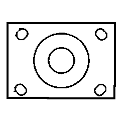Total Locking Caster, Swivel with Brake, 6" (152.4 mm), Rubber, 450 lbs. (204 kg.) Action Paper