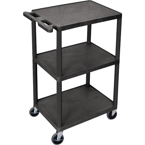Chariot utilitaire, 3 tiers, 18" x 40" x 24", Capacit&eacute; 400 lb Action Paper