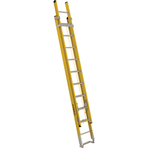 Industrial Heavy-Duty Extension Ladders (6200 Series), 375 lbs. Cap., 17' H, Grade 1AA Action Paper