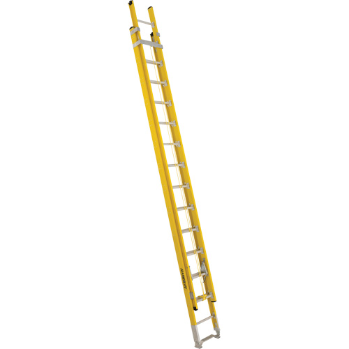 Industrial Heavy-Duty Extension Ladders (6200 Series), 375 lbs. Cap., 25' H, Grade 1AA Action Paper