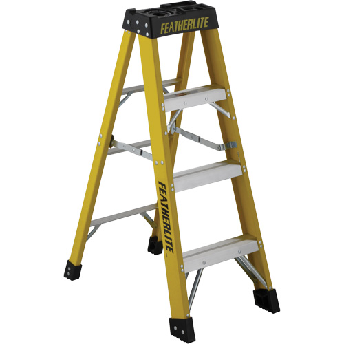 Industrial Heavy-Duty Stepladders (6900 Series), 4', Fibreglass, 300 lbs. Capacity, Type 1A Action Paper