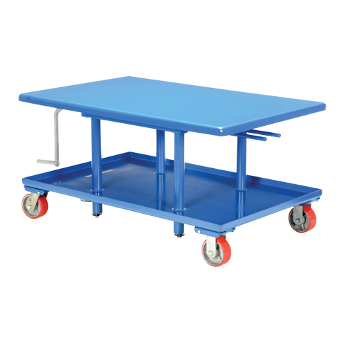 Post Lift Table, 42" L x 30" W, Steel, 2000 lbs. Capacity Action Paper