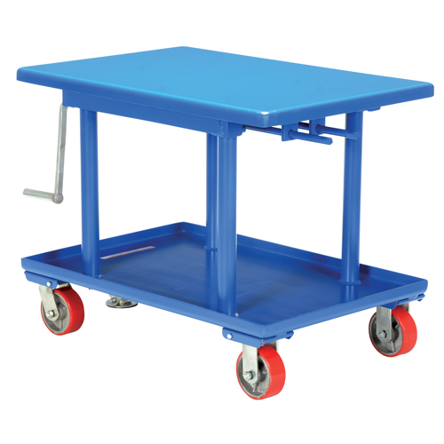 Hydraulic Lift Table, 24" L x 36" W, Steel, 2000 lbs. Capacity Action Paper