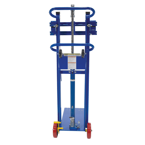 Platform Lift Stacker, Foot Pump Operated, 750 lbs. Capacity, 52" Max Lift Action Paper