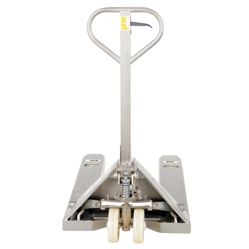 Transpalette, Acier inoxydable, 48" lo x 27" la, Capacit&eacute; 5500 lb Action Paper