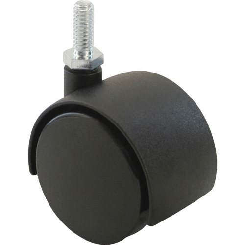 Twin Wheel Caster (300/400 Series), Swivel, 2" (51 mm) Dia., 75 lbs. (34 kg.) Capacity Action Paper