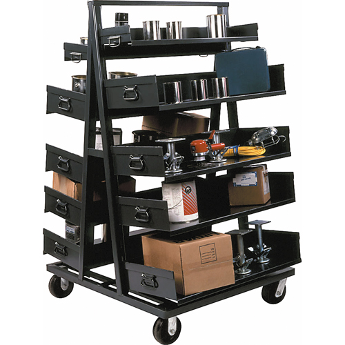 Adjust-A-Tray Trucks, 40" x 38" x 64", 2500 lbs. Capacity Action Paper