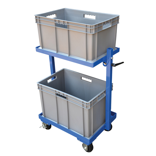 Stock Cart, Steel, 30-11/16" W x 19-1/4" D, 2 Shelves, 200 lbs. Capacity Action Paper