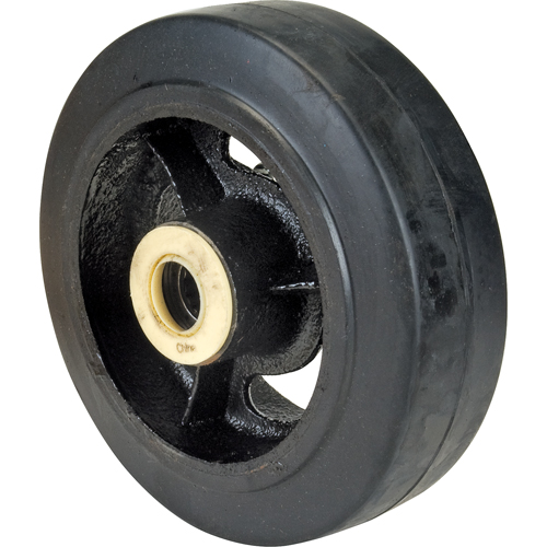 Rubber Wheels, 6" (152 mm) Dia. x 2" (51 mm) W, 550 lbs. (249 kg.) Capacity Action Paper