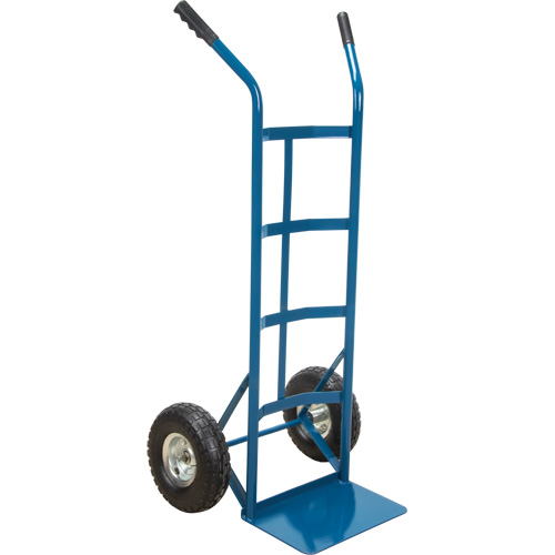 All-Welded Hand Truck, Dual Handle, Steel, 46" Height, 600 lbs. Capacity Action Paper