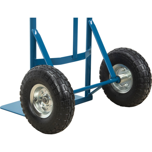 All-Welded Hand Truck, Dual Handle, Steel, 46" Height, 600 lbs. Capacity Action Paper