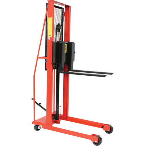 Gerbeur hydraulique pour chariot &eacute;l&eacute;vateur, Fonctionnement Pompe au pied, Capacit&eacute; 1000 lb, Lev&eacute;e max 64" Action Paper