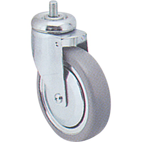 Zinc Plated Caster, Swivel, 4" (102 mm) Dia., 200 lbs. (91 kg.) Capacity Action Paper