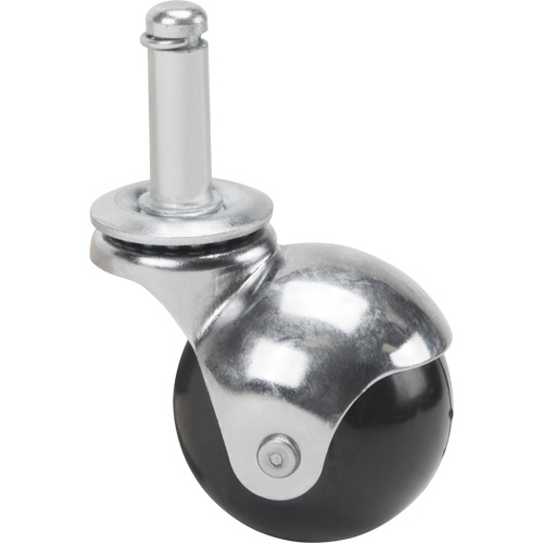 Zinc Plated Caster, Swivel with Brake, 2" (50.8mm) Dia., 200 lbs. (91 kg.) Capacity Action Paper