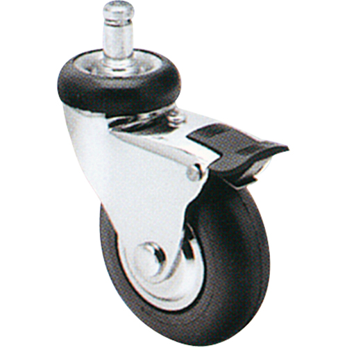 Roulette Comfort Roll, Pivotant avec frein, Diam&egrave;tre 3" (76 mm), Capacit&eacute; 175 lb (79 kg) Action Paper
