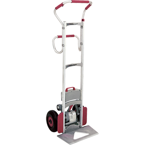 Powered Aluminum Hand Truck, Aluminum Frame, 21" W x 62" H, 375 lbs. Capacity Action Paper