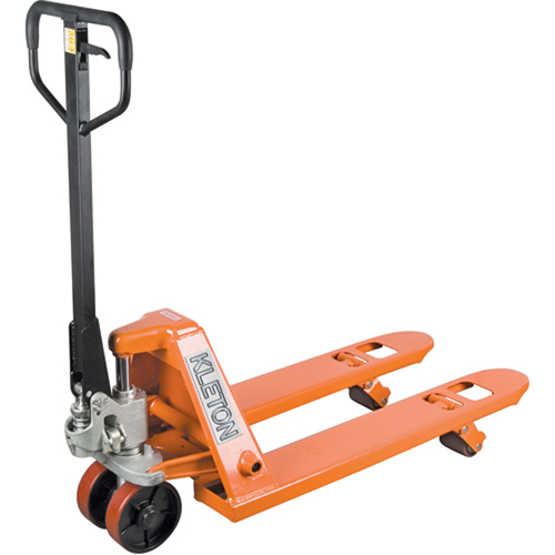 Heavy-Duty Manual Pallet Truck, Steel, 42" L x 27" W, 5500 lbs. Capacity Action Paper