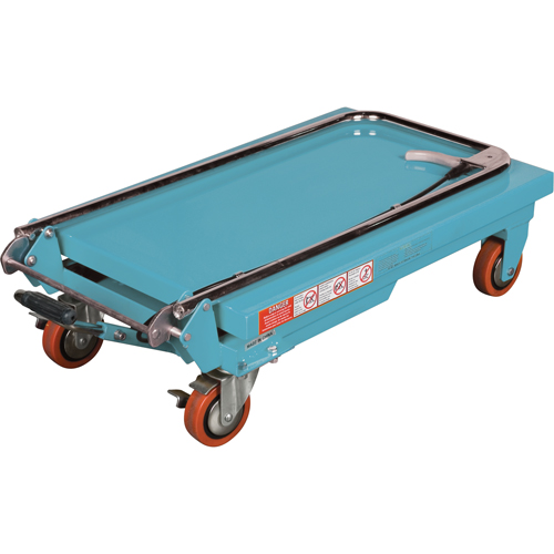 Heavy-Duty Hydraulic Scissor Lift Table, 27-1/2" L x 17-3/4" W, Steel, 330 lbs. Capacity Action Paper