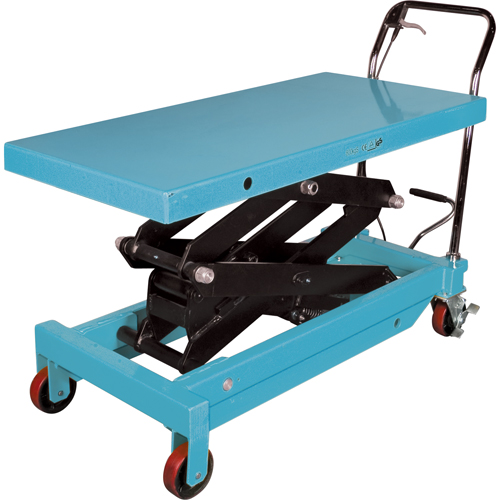 Table &eacute;l&eacute;vatrice robuste &agrave; ciseaux hydraulique, 48" lo x 24" la, Acier, Capacit&eacute; 1545 lb Action Paper