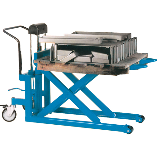 Hydraulic Skid Scissor Lift/Table, 42-1/2" L x 20-1/2" W, Steel, 2200 lbs. Capacity Action Paper