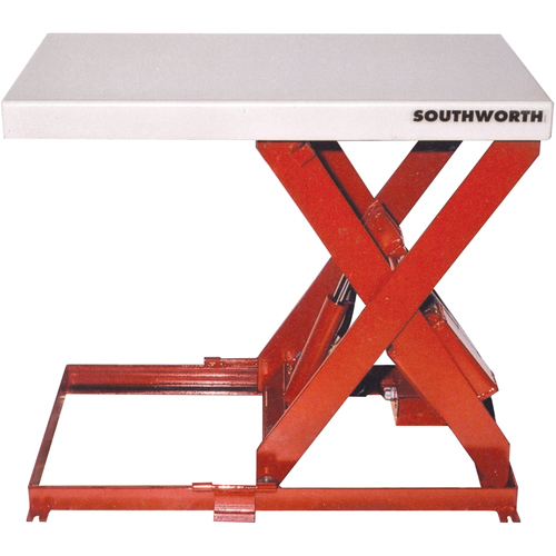 Scissor Lift Table, Steel, 36" L x 20" W, 550 lbs. Capacity Action Paper