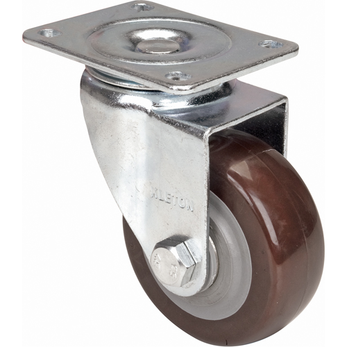 Caster, Swivel, 4" (101.6 mm), Polyurethane, 440 lbs. (199.58 kg.) Action Paper