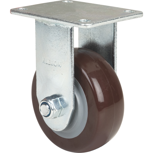 Roulette, Fixe, 4" (101,6 mm), Polyur&eacute;thane, 440 lb (199,58 kg) Action Paper