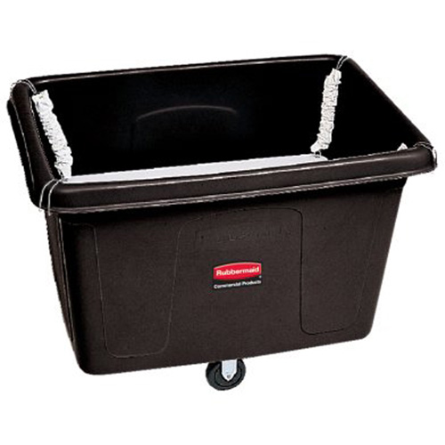 Chariot conteneur avec plateforme sur ressorts, Poly&eacute;thyl&egrave;ne, 44-1/16" lo x 31" la x 32-1/2" h, Volume 14 pi³, Capacit&eacute; 500 lb Action Paper