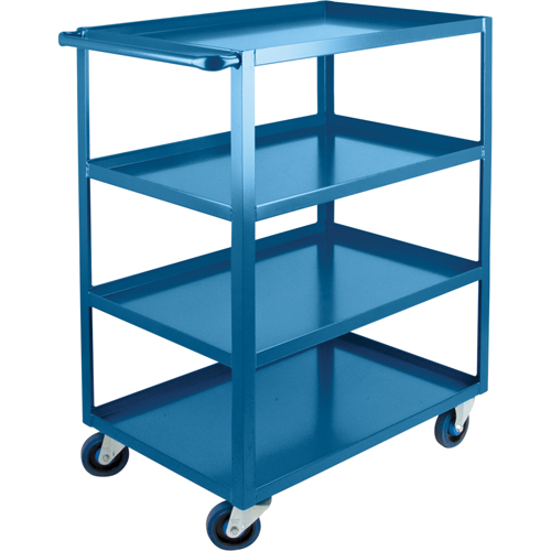 Chariots &agrave; tablettes robustes, 4 Tiers, 24" la x 48" h x 51" p, Capacit&eacute; 1200 lb Action Paper