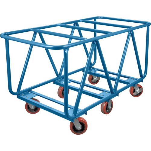 Flat Bed Lumber Cart, 60" x 30" x 33", 2500 lbs. Capacity Action Paper