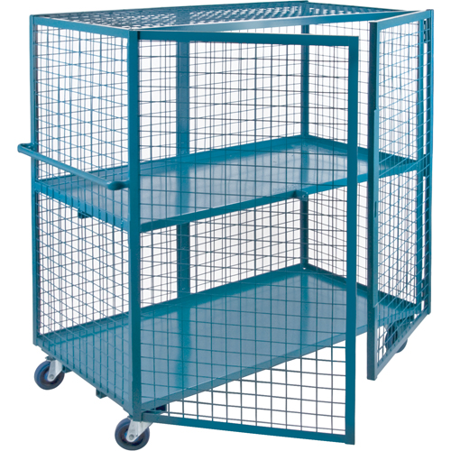 Wire Mesh Truck, 2 Tiers, 39" L x 26" W x 62.5" H, 1200 lbs. Cap. Action Paper